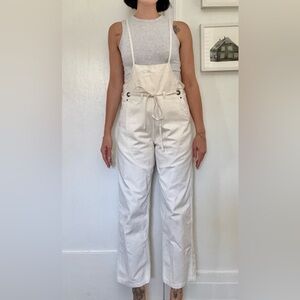 Kapital Light Canvas Welder Overall in Ecru Size XS